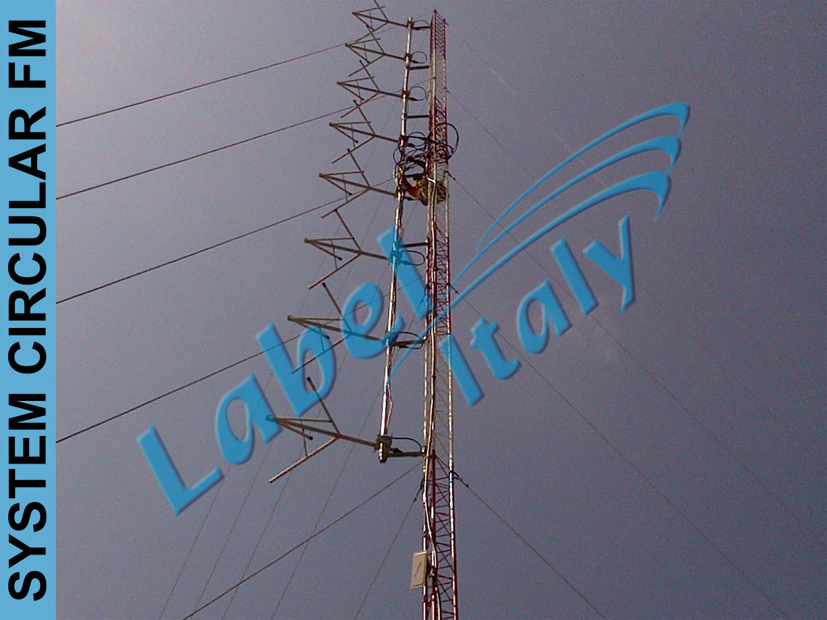 Label Italy Circular Polarization FM Wide Band Antenna Systems