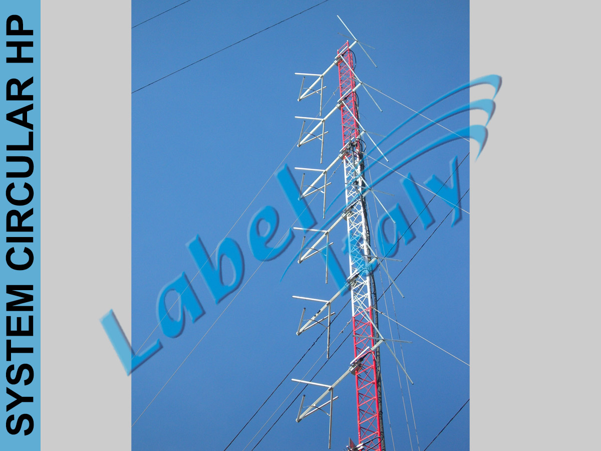Label Italy Circular Polarization FM High Power Antenna Systems