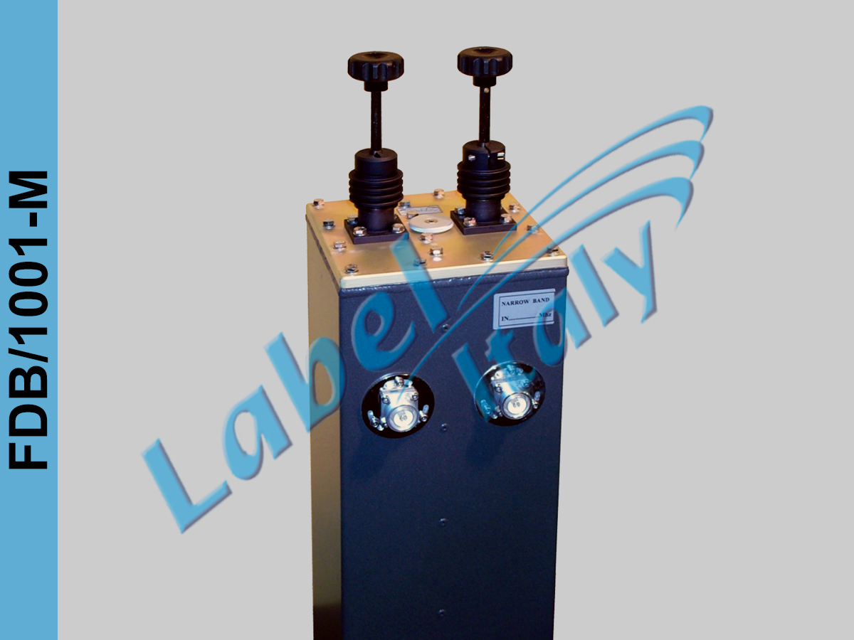 Label Italy FDB/1001-M double FM cavity filters