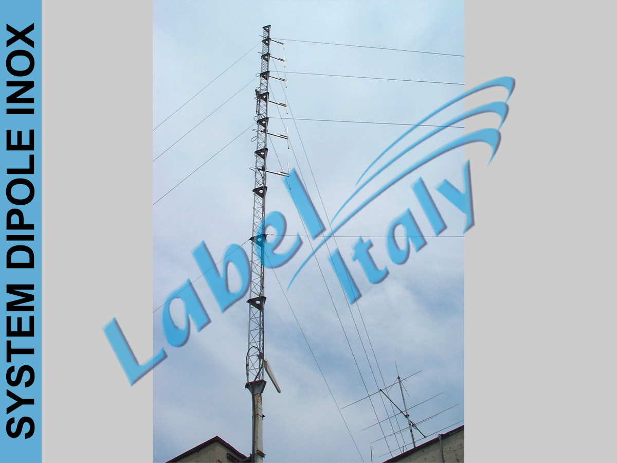 Label Italy FM System Dipole Inox Wide Band