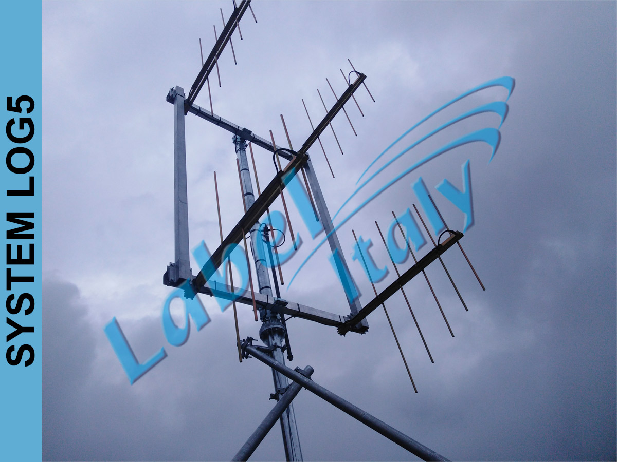 Label Italy Log 5 Elements FM High Power Antenna Systems